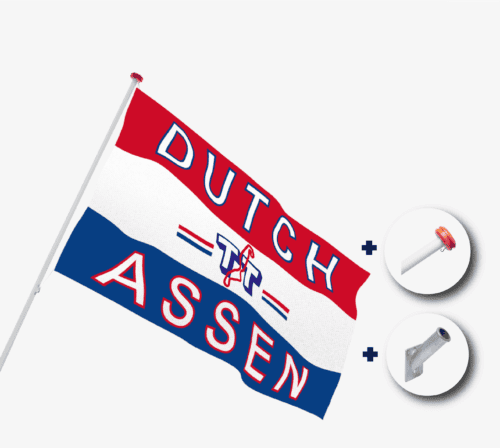 Fahnenstange Komplettset mit TT Flagge